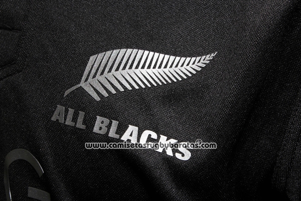 Camiseta Nueva Zelandia All Blacks Mangas Larga Rugby 2016 Local